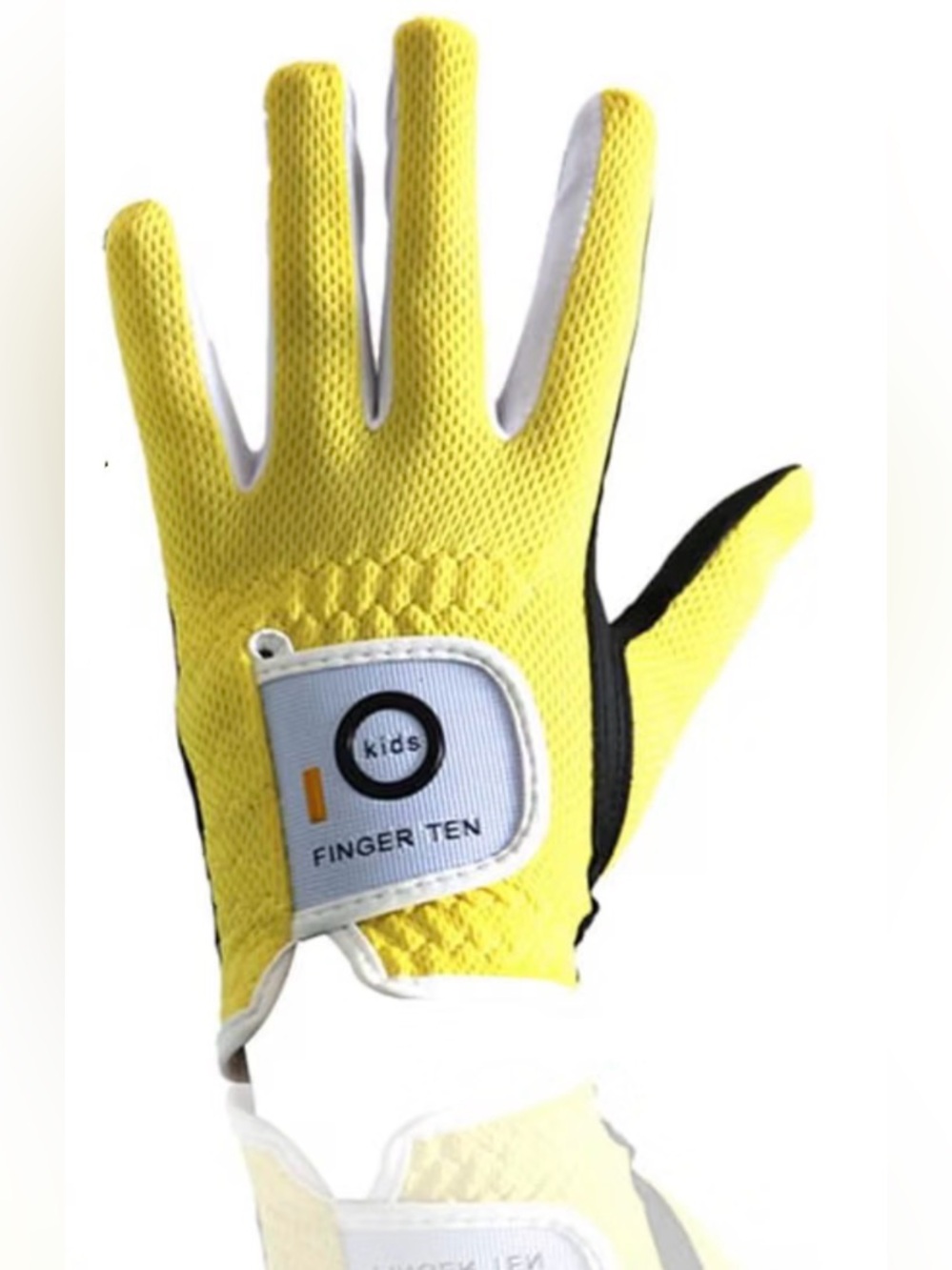 Kids Golf Glove Right Handed Non-Slip Protective Quick Dry Junior Unisex Yellow